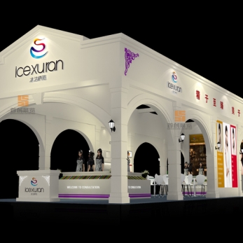 冰潔繡苑 美博會展臺設計