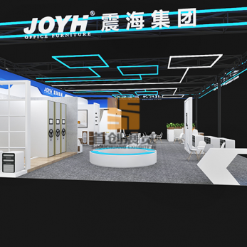 震海效果圖 家博會展覽設(shè)計圖